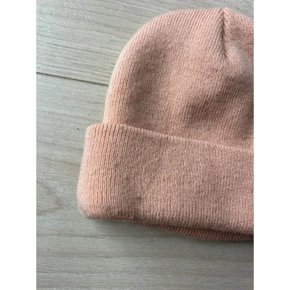Little Surfer Girl Light Pink Knit Beanie